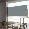 vidaXL Zaťahovacia bočná markíza na terasu sivá 60x300 cm - Sivá - 56079-11120