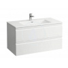 Laufen Pro S - Skrinka s umývadlom, 1000 mm x 500 mm, farba biela mat H8619654631041