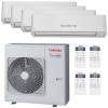 Klimatizácia Toshiba Seiya multisplit 4x 2,5kW + vonkajšia j. 8,0kW