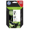 HP 62 Ink cartridge originál kombinované balenie čierna, zelenomodrá, purpurová, žltá N9J71AE sada náplní do tlačiarne; N9J71AE