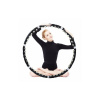 Springos Hula Hop obruč 85 cm BALLS čierna