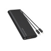 Veger vstavaná drôtová powerbanka s konektorom USB Type-C + Lightning, 25000 mAh, PD3, QC3, 130 W, čierna