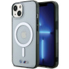 Puzdro BMW Silver Ring MagSafe na iPhone 15 – priehľadné (Puzdro BMW Silver Ring MagSafe na iPhone 15 – priehľadné)