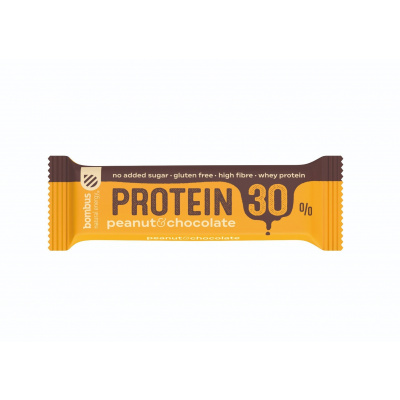 Proteinová tyčinka Protein 30 % - Bombus Příchuť: hazelnut & cocoa, Balení (g): 20 x 50 g