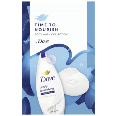 Dove Original Care Deeply Nourishing krémový sprchový gel 250 ml + Beauty Cream Bar krémové toaletní mýdlo 90 g darčeková sada