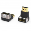 PREMIUMCORD Adaptér spojka 8K HDMI A - HDMI A, F/M, zahnutá do pravého úhlu 90° kphdma-39