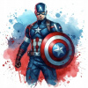 CUKROVÁ TLAČ Opłatek na Tort Cukrová hmota Kapitán Amerika Avengers 2