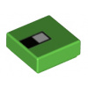 3070bpb129 Bright Green Tile 1 x 1 (Minecraft Turtle Pixelated Eye) (Světle zelená dlaždice 1 x 1 (Minecraft želví pixelované oko))