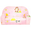 Rozkladacia detská mini pohovka Looney Tunes s ježkom - Svetlo ružová