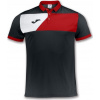 Joma Polokošeľa POLO SHIRT CREW II BLACK-RED S/S Veľkosť: 6XS