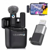 Kondenzátorový mikrofón GearPro Bezdrôtový kravatový mikrofón pre telefón USB C