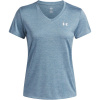 Under Armour Tech™ Twist V-Neck Short Sleeve Womens Blue Calm 10 (S)