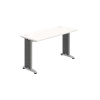 OFFICE PRO s.r.o. HOBIS kancelársky stôl pracovný rovný - FE 1400, biela