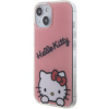 Plastové puzdro Hello Kitty na Apple iPhone 15 HKHCP15SHKDSP IML Daydreaming Logo ružové