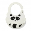 Silikonový bryndák Baby Ono lemur (Dětský silikonový rolovací bryndák, Baby Ono, silikonový, rolovací, šedý lemur NO 829/01)