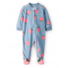 CARTER'S Overal na zips fleece Sleep & Play blue Apple dievča NB/veľ.56