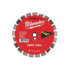 MILWAUKEE Diamantový rezací kotúč 350 x 2,8 x 10 x 25,4 mm segmentovaný ADD