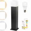 Stĺpíkové osvetlenie - Záhradná post lampa 44cm New York + LED E27 (Stĺpíkové osvetlenie - Záhradná post lampa 44cm New York + LED E27)
