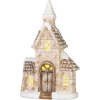 Dekorácia MagicHome Vianoce, domček, LED, 14.5x28x46 cm