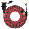 MONTÁŽNA zásuvka zapaľovača s poistkou 20A 12V 24V 13AWG Ø8,3 mm 3 m.