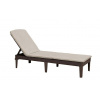 Keter Jaipur s polstrom HN 610656 - Lehátko s polstrovaním,188 x 30 x 58 cm, hnedé