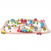 Bigjigs Rail Drevené vláčikodráhy Mesto a dedina 91 kusov