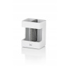 KELA Držiak na zubné kefky Cube polyresin biela KL-23693