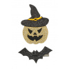 Souza! - Sponky do vlasů Willa – halloweenská dýně a netopýr – 2 ks