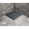 RADAWAY TEOS C ANTHRACITE 100cm sprchová vanička štvorcová nízka, so sifónom, liaty mramor, antracitová, HTC100100-64