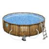 Bestway Bazén Power Steel Wood Swim Vista 4,88 x 1,22 m - 56725