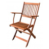 Skladacie záhradné kreslo Bogo, tropické drevo