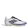 adidas F50 Elite Childrens Firm Ground Football Boots White/Purple C10 (28)