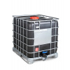 IBC kontajner Recobulk, UV ochrana, oceľové lyžiny, 1000 litrov, veko DN 225, uzáver DN 80