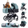 Detský multifunkčný kočík YAZOCO 3v1 vanička autosedačka športový kočík teplý