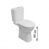 JIKA Deep H8236180000001 Wc kombi, iba misa zadný odpad