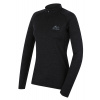 Husky Merow Zip dámské merino termo triko black Velikost: L