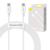 Kábel Baseus Superior Series USB-C na USB-C, 100 W, 2 m (biely) 6953156208469