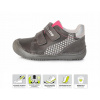D.D.STEP kožené topánky 063 barefoot - hviezdy - dark grey Veľkosť-obuvi: 35