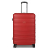 Veľký cestovný kufor na kolieskach s expandérom 100 l Worldline 805 červená