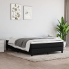 zahrada-XL Posteľný rám boxspring s matracom čierny 160x200 cm látka 3144087