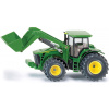 Siku Traktor John Deere s p ným nakladačom červená 1:50