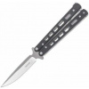 Vega Böker Plus 06EX002 BALISONG SMALL malý motýlikový nôž 8,2 cm, čierna, titán, G10
