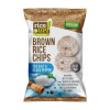 Ryžové chipsy, z hnedej ryže, 60 g, RICE UP, soľ čierne korenie