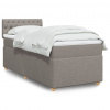 Box spring postel s matrací taupe 100 x 200 cm textil Hnědošedá 3288902