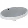 Geberit Zápustné umývadlo Geberit VariForm, oválne: B1=53cm, Otvor pre batériu=Bez, Prepad=Viditeľné, Biela 500.716.01.2