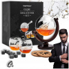 Sada pohárov na poháre na karafu na whisky (Karafa na whisky Globe Glasses Stones Vkusný darček pre otca SET)