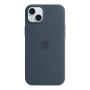 iPhone 15 Plus Silicone Case with MagSafe - Storm Blue MT123ZM/A