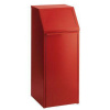 Kovový odpadkový kôš na triedený odpad, objem 70 l, červený