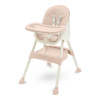 BABY MIX Jedálenská stolička Nora dusty pink 51x43x27 ružová