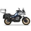 Kompletná sada sedlových brašní SHAD TERRA TR40 adventure a hliníkového kufra SHAD TERRA 48L vrátane montážnej sady SHAD CF Moto 800MT